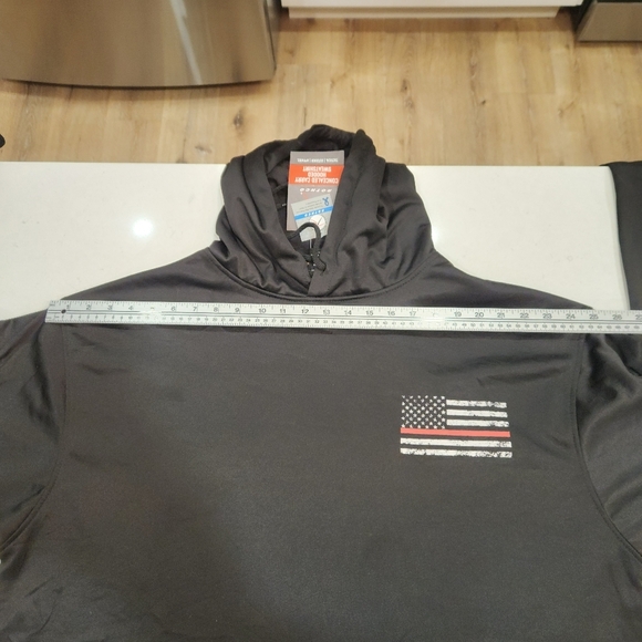 Rothco Concealed Carry Hooded Sweater Mens 2XL Black Thin Blue Line Hoodie - Picture 7 of 9